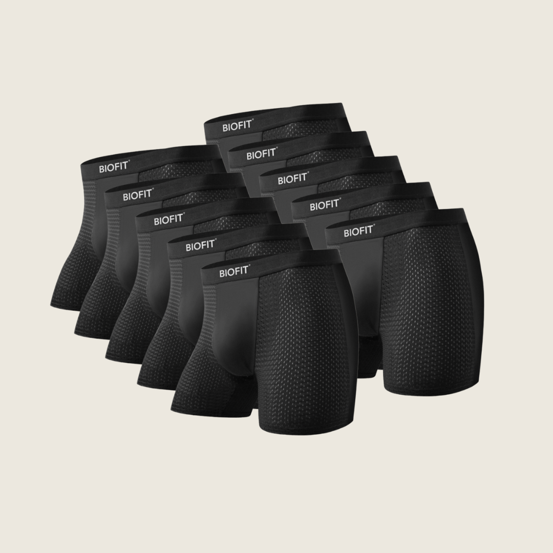 BIOFIT® Bamboo Boxers 5-Pack Black | + 5 FREE